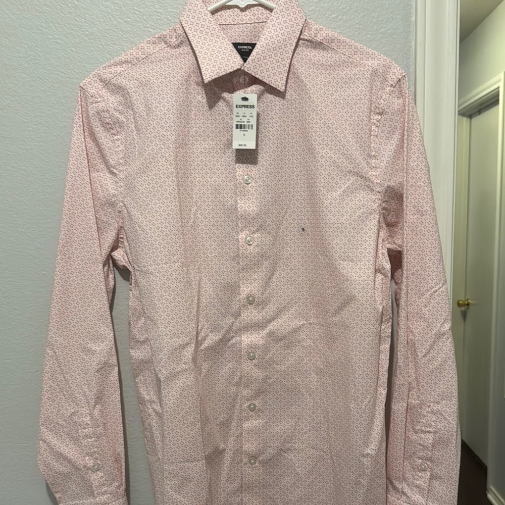 Men's Pink Express Dress Shirt